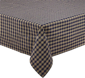 Cubierta de mesa de comedor, manteles de fiesta de boda de cumpleaños, patrón a cuadros, cubiertas de mesa de algodón para eventos hechas a mano personalizadas - Product Image 2