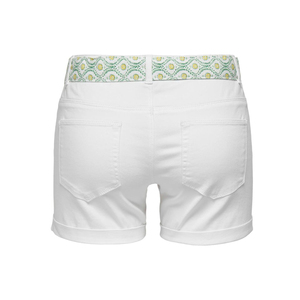Shorts de Mezclilla Transpirables para Mujer, Tendencia de Moda, Mini Shorts de Mezclilla Blancos con Hermoso Cinturón Elegante - Product Image 5