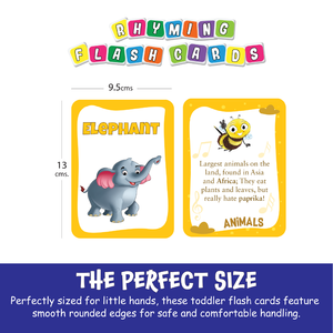 Tarjetas de Memoria Flash de Animales de la A a la Z de Biplob, Personalizadas, 28 Tarjetas de Imágenes y Rimas de Doble Cara para el Aprendizaje del Alfabeto, para Niños de 2 a 7 Años - Product Image 3
