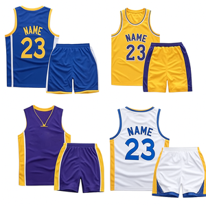 Uniformes de Baloncesto Personalizados para Hombre, Conjunto de Camiseta y Pantalones Cortos Transpirables de Secado Rápido con Logotipo del Equipo - Product Image 1