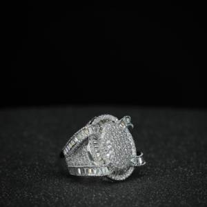 Classic Moissanite Diamond <b>Mens</b> Engagement <b>Ring</b> 925 <b>Silver</b> Round Brilliant Cut Wedding <b>Ring</b> <b>For</b> <b>Men</b> by Phoenix Enterprise - Product Image 3