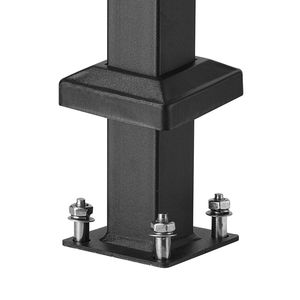 Kit de main courante d'escalier à 5 marches en acier au carbone de transition, dispositif d'assistance extérieur pour une navigation sûre, installation facile - Product Image 4