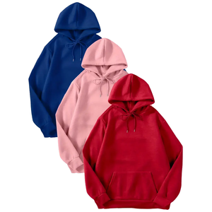 Nueva Llegada Sudadera con Capucha Oversize Unisex Transpirable al por Mayor de Color Liso 100% Algodón Forro Polar Casual para Hombre - Product Image 1