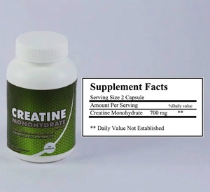 Cápsulas de Creatina Monohidrato (Certificación ISO) para Adultos - Potencia Muscular y Energía 700mg/2 Cápsulas - Product Image 3