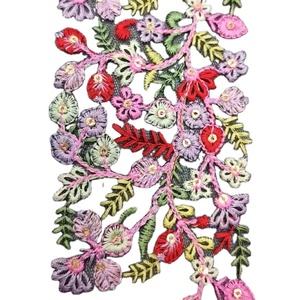 Écharpes en dentelle personnalisées délicates en organza pour broderie châles vêtements de mariage d'affaires garniture en dentelle brodée personnalisée - Product Image 1