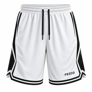 Shorts de basket-ball solides, respirants et à séchage rapide, 100% polyester, pour la remise en forme, le jogging, l'exercice, le sport, la course à pied, la plage - Product Image 6