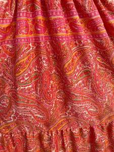 Boho Maxi <b>Dress</b> <b>Silk</b> Breathable Vintage Paisley Print Elastic Waist Short Sleeve A-Line Relaxed Fit <b>Summer</b> Casual - Product Image 5
