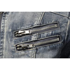 Chaqueta de Cuero Elástica Personalizada para Hombre, Cuello Alto, Logotipo Frontal, 100% Algodón, Invierno, Talla Grande - Product Image 6