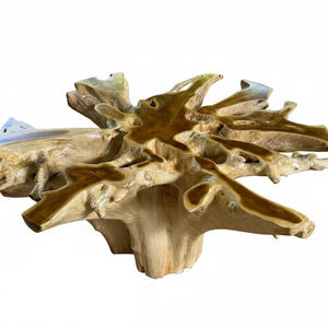 โต๊ะกาแฟไม้สักแท้รูปทรงรากไม้ งานแฮนด์เมดสุดพิเศษ เป็นมิตรต่อสิ่งแวดล้อม สไตล์ออร์แกนิก ดีไซน์เรียบหรู สำหรับตกแต่งบ้านและห้องนั่งเล่น - Product Image 5