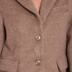 Nouveautés – Manteaux longs unisexes en mélange de laine à double boutonnage avec logo personnalisé, couleur unie, décontractés et élégants, vente en gros - Product Image 6