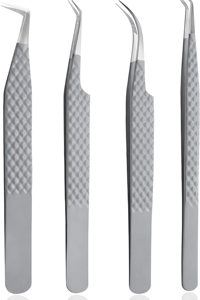 Pinzas con Recubrimiento de Plasma Duraderas para Extensiones de Pestañas y Reparación Electrónica, Anticorrosión, Antiestáticas, Herramientas de Belleza Multiusos - Product Image 4