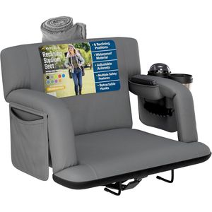 Silla Reclinable Premium para Gradas con Soporte para la Espalda, para Asientos de Estadio - Product Image 1