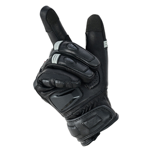 Gants de moto en cuir pour course, avec protection carbone, respirants, antidérapants, sangle de poignet, compatibles écran tactile, vente en gros OEM, direct usine - Product Image 6