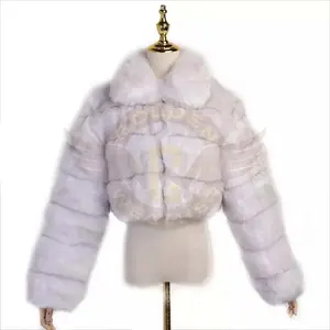 Pakistan Manufacturer Custom Parka Fake Faux Bubble Jacket Women Big Long Womens Winter Jacket And Coat Plus Size Fur Coats