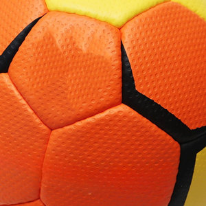 Soccer <b>Ball</b> Orange Yellow PU <b>Training</b> <b>Ball</b> Durable Grip Surface 0.4-0.45kg Opp Bag Packaging - Product Image 4