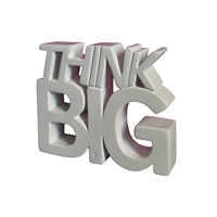 Décoration de table de bureau à domicile multifonctionnelle, durable, écologique, de style Art déco moderne, en bois sculpté, sur le thème de l'alphabet