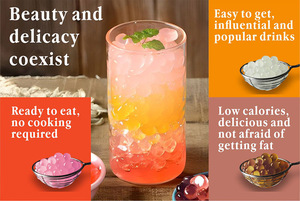 วุ้นวุ้นรสผลไม้เขตร้อนสำหรับเครื่องดื่มและขนมเย็นบรรจุในถุงชาฟองส่วนผสม - Product Image 6