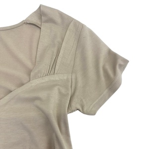 2025 nueva llegada elegante vestido informal de manga corta para mujer Color sólido estilo dulce Venta caliente listo para enviar precio de fábrica - Product Image 3