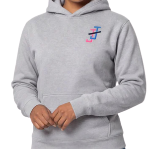 Sudadera con Capucha Unisex Jack and Jill para Adultos, Color Gris Jaspeado, Felpa de Algodón, Logotipo de Chenilla, Sudadera Informal y Cómoda - Product Image 5