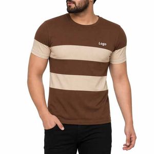 Camiseta de Hombre, Corte Regular, Manga Corta, Lisa, Tejido de Punto, 100% Algodón, Transpirable, Secado Rápido, Antiarrugas, Cuello Redondo - Product Image 1