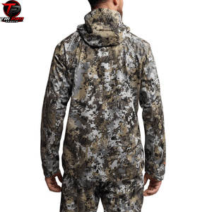 Veste de chasse à capuche imprimée camouflage numérique de qualité supérieure, imperméable, coupe-vent, légère, en softshell, mélange de coton, pour l'hiver - Product Image 6