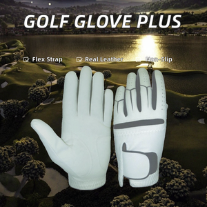 Gant de golf personnalisé OEM pour homme, maille respirante, sangle de poignet réglable, fermeture auto-agrippante, marqueur de balle, flexible, toutes saisons, antidérapant - Product Image 4