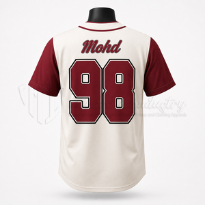 Professional Custom Baseball Uniform Jersey Breathable <b>Button</b> Team <b>Shirt</b> OEM ODM Factory Wholesale Sportswear 100% Polyester - Product Image 2