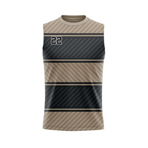 เสื้อกีฬาแขนกุดแบบซับลิเมชั่นสั่งทำพิเศษสำหรับผู้ชาย สีตามสั่ง เนื้อผ้าโพลีเอสเตอร์ระบายอากาศได้ดี พิมพ์ลาย ขนาดผู้ใหญ่ - Product Image 1
