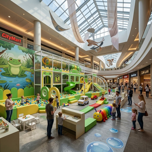 Área de Juegos Interior para Niños, Piscina de Pelotas, Tobogán, Estructura de Escalada de Aleación y PVC de Alta Capacidad para Centros Comerciales y Cafeterías - Product Image 6