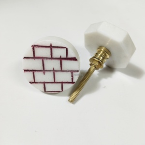 Thanh lịch Turquoise sao khắc đá cẩm thạch Door Knob ngăn kéo kéo xử lý mộc mạc đồ nội thất nhà bếp phần cứng cho dressers có thể điều chỉnh - Product Image 5