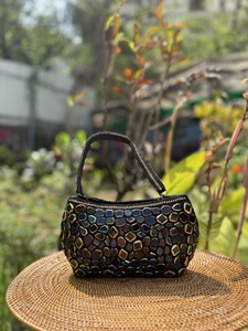 Luxury Gem Clutch Stonework Handcrafted Gemstone Embellished Designer <b>Shoulder</b> Handbag for Women Polyester Zipper Fashion - Product Image 2
