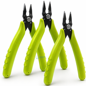 5.3 Mini Needle Nose <b>Pliers</b> <b>Set</b> 3 Pack Stainless Steel Precision <b>Pliers</b> with Serrated Jaws for Jewelry Electronics Crafts DIY - Product Image 1