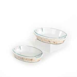 Ensemble de bols en verre et résine nacre de qualité supérieure, vaisselle polie, écologique, en stock, pour la maison, mariage, service artisanal - Product Image 1