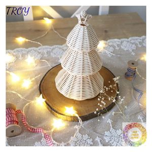 Adornos Rústicos de Mimbre Tejidos para Árbol de Navidad, Regalo para Amantes de la Naturaleza, Coleccionistas de Artesanías, Regalos para Anfitrionas y Intercambios de Regalos Navideños - Product Image 4