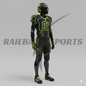 ชุดยูนิฟอร์มอเมริกันฟุตบอลแบบกำหนดเองสำหรับทีม ชุดแข่งขันอเมริกันฟุตบอลพร้อมหมายเลขผู้เล่นแบบกำหนดเอง พิมพ์ลายแบบระเหิด ระบายอากาศได้ดี - Product Image 6