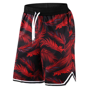 Pantalones Cortos de Baloncesto Personalizados de Verano, de Secado Rápido, de Poliéster, Negros para Hombre, con Logotipo Personalizado Impreso, de Malla, con Bolsillos - Product Image 1