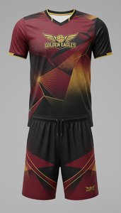 Conjunto de Camiseta y Pantalones Cortos de Voleibol Tribal Sublimados en Oro Rosa, Personalizados al por Mayor, Uniforme de Equipo Transpirable OEM, Ropa Deportiva Sublimada - Product Image 3