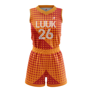 ชุดบาสเก็ตบอล LUUK แบบสั่งทำพิเศษ พิมพ์ลายจุดแบบ Sublimation ระบายเหงื่อได้ดี ผลิตจากโพลีเอสเตอร์ 100% สำหรับผู้ใหญ่ ทรงสปอร์ต ใส่ได้ทั้งชายและหญิง - Product Image 2