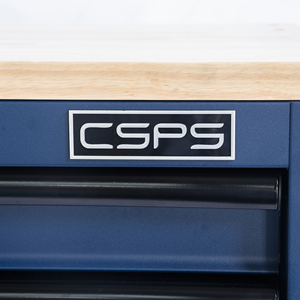 Wholesale 76cm Blue 5 <b>Drawer</b> Lockable Rolling Tool Cabinet with Wood Top for Garage <b>Workshop</b> Storage - Product Image 6