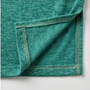Jupe droite mi-mollet pour femme, taille élastique, cordon de serrage, couleur unie, tricotée, décontractée, toutes saisons, verte - Product Image 6