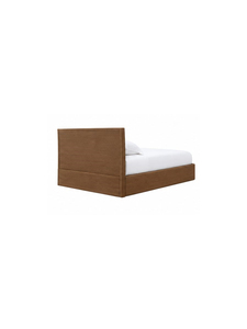 Base de Cama Minimalista de Madera de Teca Sólida con Cabecera, Diseño Duradero para Hotel, Apartamento o Casa de Campo - Product Image 5