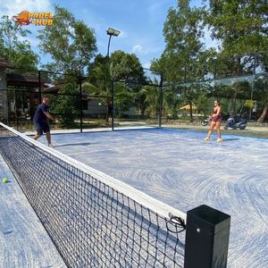 สนามแพเดิลกลางแจ้งและในร่ม ฟู๋ค ทิ่น ทนทานต่อสภาพอากาศ โครงสร้างเหล็กชุบสังกะสีป้องกันสนิม จัดจำหน่ายแบบโมดูลาร์สำหรับธุรกิจ B2B - Product Image 1
