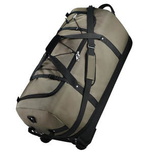 Bolsa de Viaje Ligera y Simple con Cierre de Cremallera, Asas Cómodas, Gran Capacidad de 20-36L, Barra de Arrastre para Empacar Ropa - Product Image 1