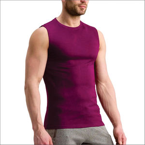 Débardeur de sport vintage décontracté pour homme, respirant, en polyester/coton, personnalisé, OEM, vente en gros, imprimé, pour la course à pied - Product Image 2