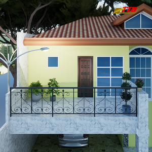 Barandilla de Balcón de Hierro Forjado de Lujo, Balaustrada Decorativa para Exteriores, Barandilla para Arquitectura Moderna - Product Image 2