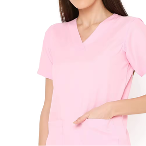 Conjunto de Uniformes Médicos Rosa Bebé para Mujer, Diseño Delgado, Transpirable, Ropa de Trabajo para Hospital, para Profesionales de la Salud, Uniformes de Enfermera - Product Image 5
