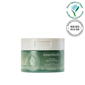 EssenHERB High Quality Tea <b>Tree</b> Mild Clear Pad 60P <b>Face</b> Washing Product - Product Image 1