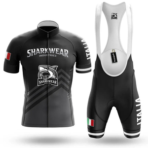 Shorts en jersey à étiquette privée OEM, ensembles de jersey imprimés par sublimation, col montant, vêtements de sport pour le cyclisme, entraînement et compétition, uniformes - Product Image 3