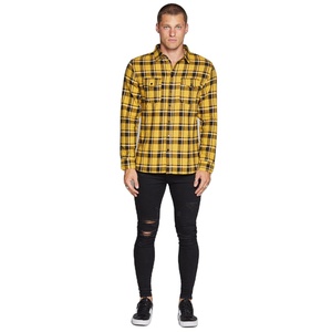 แฟชั่นใหม่ฤดูใบไม้ร่วงฤดูหนาวชุดเดรสผ้าสักหลาดสำหรับผู้ชายผ้าฝ้ายนุ่มแขนยาวลำลองทรงหลวมลายสก๊อต - Product Image 5