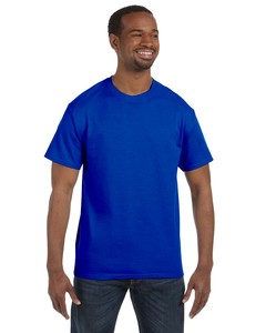 Camiseta de Manga Corta para Hombre, Cuello Redondo, Algodón/Poliéster, Clásica, Tri-Blend, Color Azul, Corte Holgado, Secado Rápido - Product Image 1